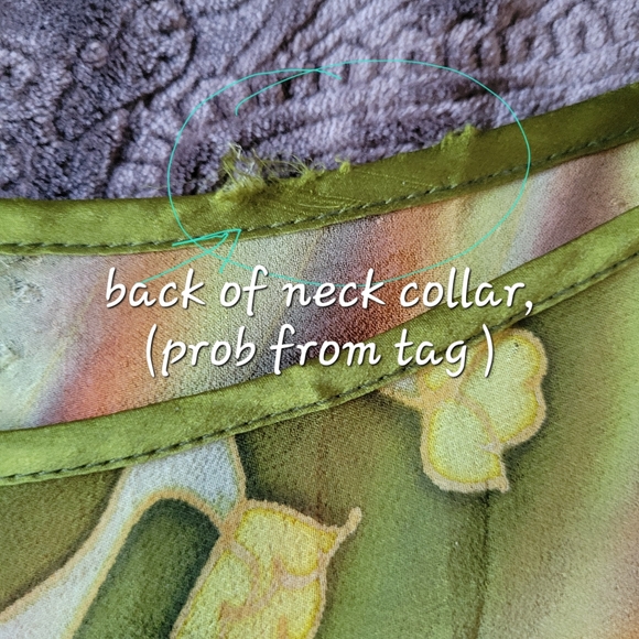 *SOLD* 2 PIECE Beautiful 100% silk poncho Mustard Yellow Shrug/kimono 2X-3X - Picture 15 of 15